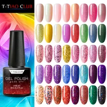 Блестки для ногтей Гель-лак набор УФ Vernis Полупостоянный матовый верхнее покрытие ногти гель лак дизайн ногтей маникюр гель лак