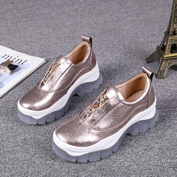 

Rhinestone Decor Sneakers Women Slip On Zapatos De Mujer Casual Transparent Sole Ladies Shoes Fashion Platform Flat Shoes Woman