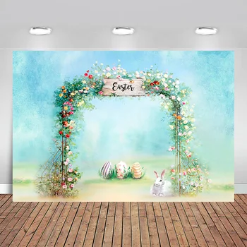 

Photography Backdrops Happy Easter Backdrops Photography Easter Eggs and Flowers Studio Background for Children Photo Booth Prop