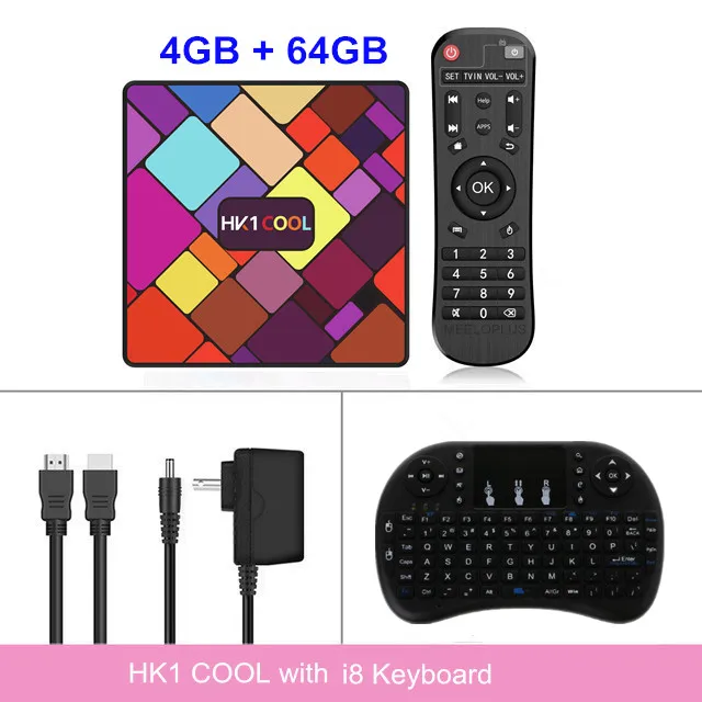 4GB64GB keyboard HK1 классный смарт ТВ приставка Android 9,0 4GB 64 GB/32 GB RK3318 4K Netflix медиаплеер приставка 2,4G/5G Wifi BT 4,0 Android ТВ приставка - Цвет: 4GB64GB keyboard