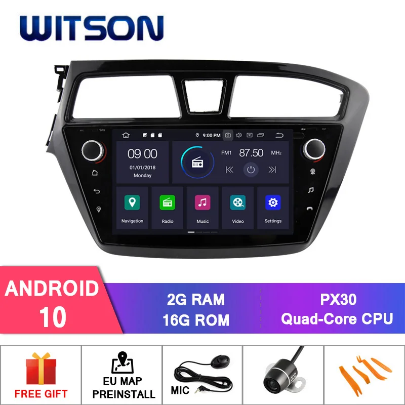 WITSON Android 10 0 IPS HD экран для HYUNDAI I20 2015 автомобильный DVD GPS стерео 4 Гб RAM + 64 FLASH 8 Octa Core