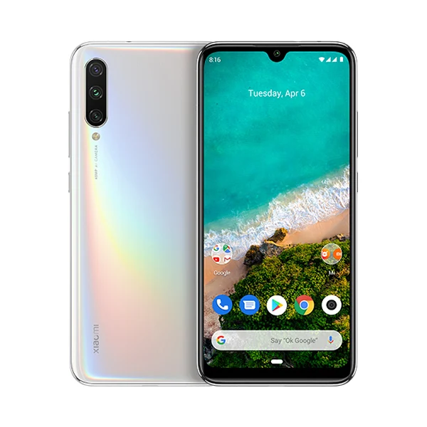 White Глобальная версия Xiaomi mi A3 mi A3 4GB 64GB Смартфон Snapdragon 665 Octa Core 6,08" ALMOED 48MP AI камера 4030mAh - Цвет: White