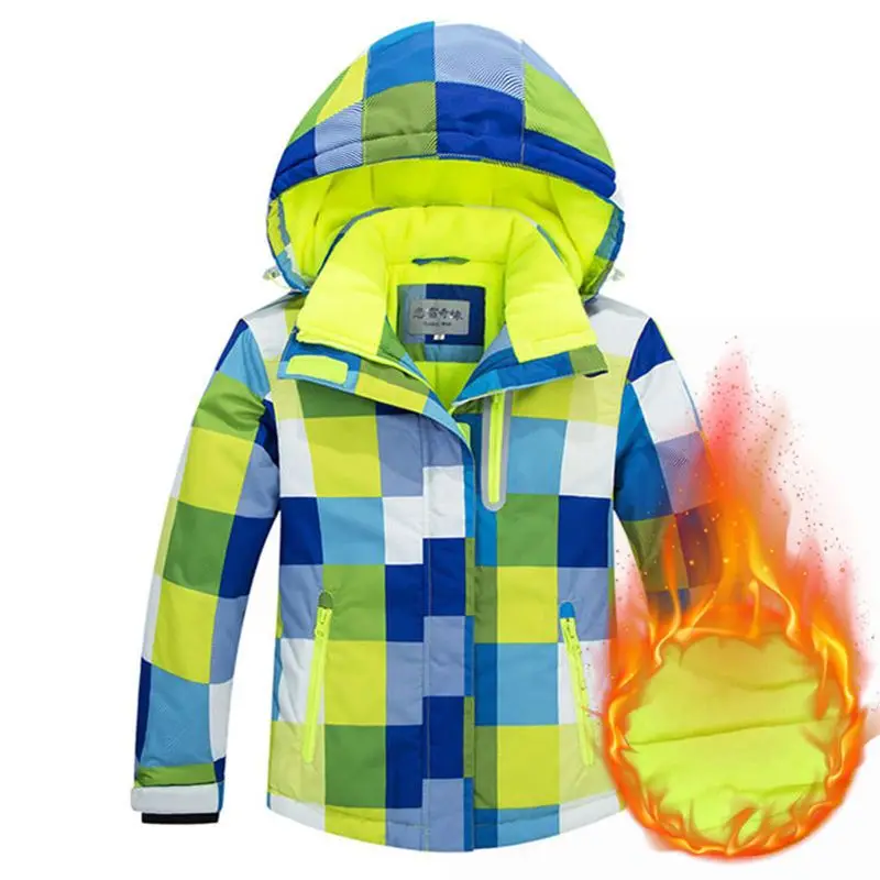 

Russia Snowsuit Children's Ski Jacket Waterproof Plus Vlevet Warm Outwear Coat Outdoor Kids Boys Girls Snowboard Skiing Jackets