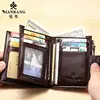 ManBang Brand Luxury Men's Wallet Genuine Leather Purse Vertical Driver's License First Layer Cowhide Multi-Function Card Bag 4