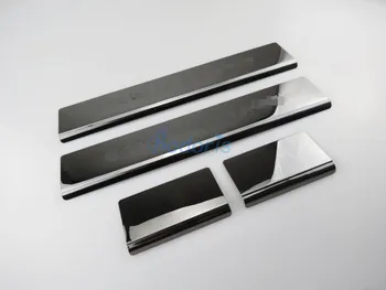 

For Jeep Grand Cherokee 2011-2018 Black Color Door Sill Protector Welcome Pedals Scuff Plate Guards Trim Car Styling Accessories