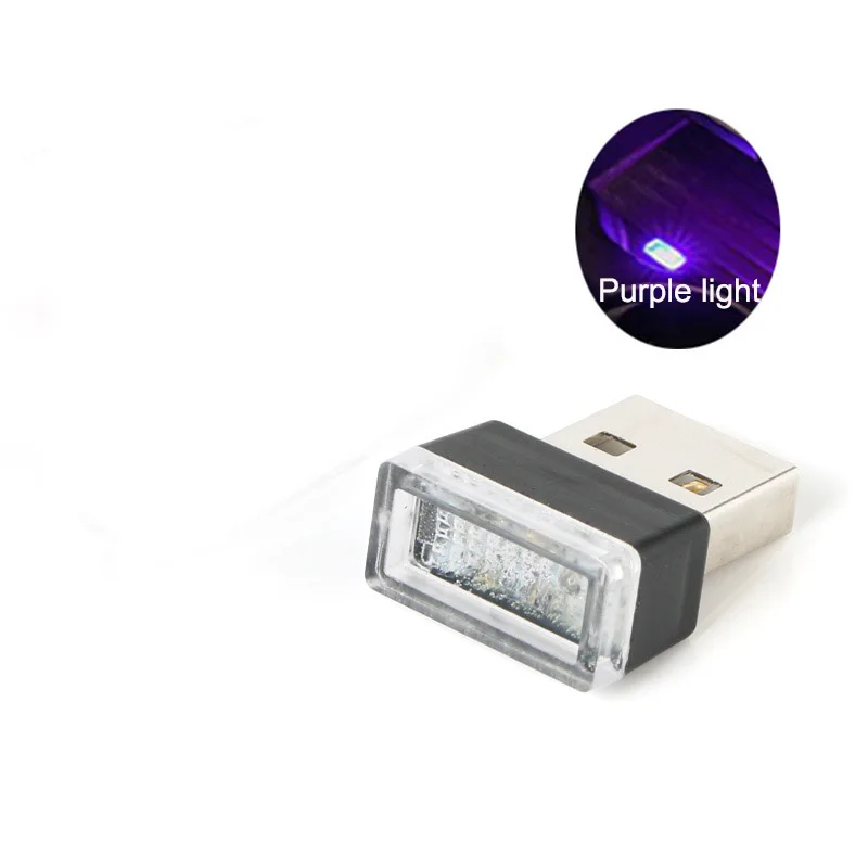 Мини USB светодиодный светильник для рождественского светодиодный Хэллоуин светящиеся шары бар бальные флэш-неоновый светильник s домашний вечерние восторженные светящиеся год - Цвет: Purple