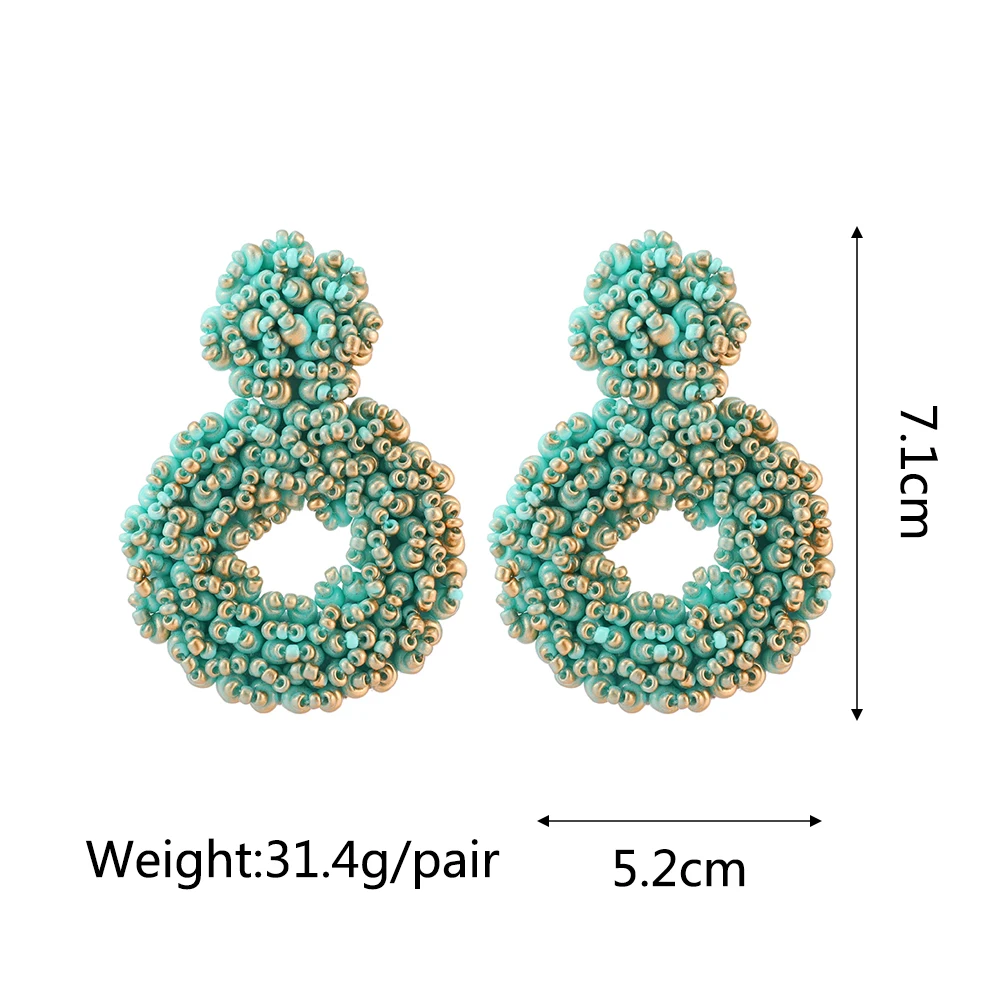 Ztech New Green Series Set Earrings Designer Jewelry Crystal Tassel Za Accessories Handmake Statement Bijoux Pendientes Brincos