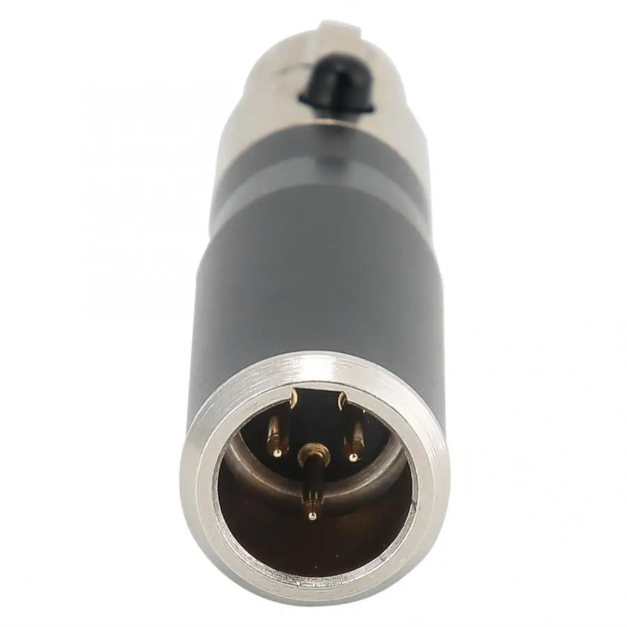 2 шт. мини адаптер XLR 3pin для Mini 4 контактный разъем из цинкового сплава|Коннекторы и