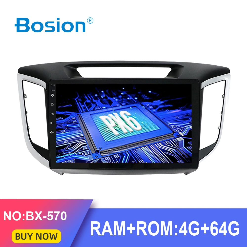  Bosion PX6 4G+64G Android 9.0 car dvd gps multimedia player For hyundai creta ix25 2014 gps navigat