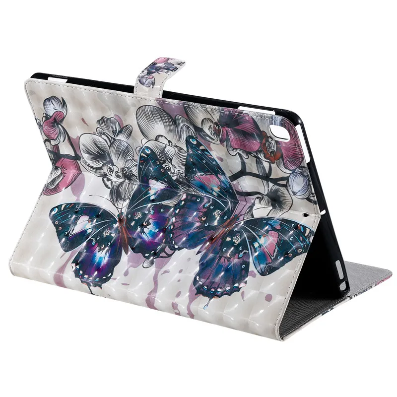 Wekays чехол для iPad 10,2 с рисунком бабочка кожаный чехол для iPad 10,2 7th поколения A2200 A2198 A2232 крышка чехол s