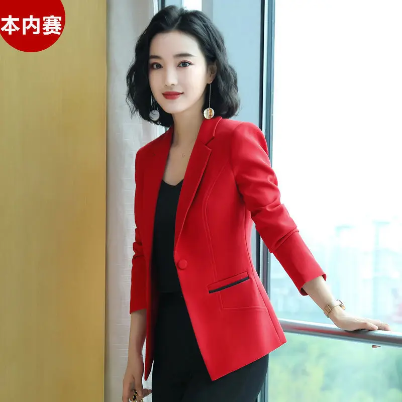 Blazer Women Women's Suit Jacket Spring Casual Top Short Veste Femme | Женская одежда