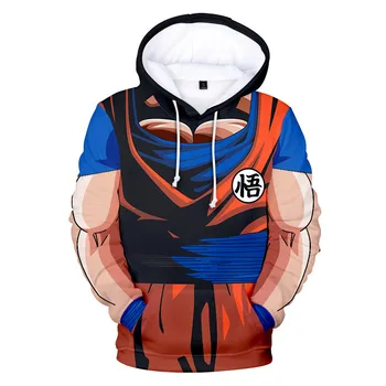 

3 To 20 Years Dragon Ball Goku 3D Printed Hoodie Fashion Harajuku Streetwear Hoodies Sweatshirt Long Sleeve Jacket Coat Clothes