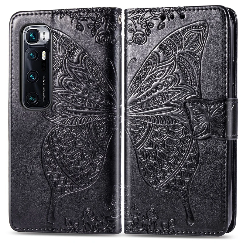 xiaomi leather case case 3D Butterfly Leather Wallet Case For XiaoMi Mi 8 9 10 lite Pro CC9 CC9E Pocophone X3 F1 A3 Mi9SE Mi10 Ultra Mi10lite Flip Cover best flip cover for xiaomi