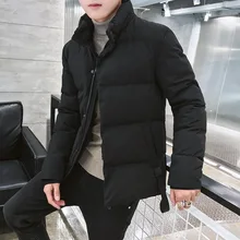 Ii aij ii/Новая Стильная хлопковая стеганая одежда с креветками; модная куртка на подкладке из хлопка для подростков; короткая Повседневная модная пуховая куртка из хлопка