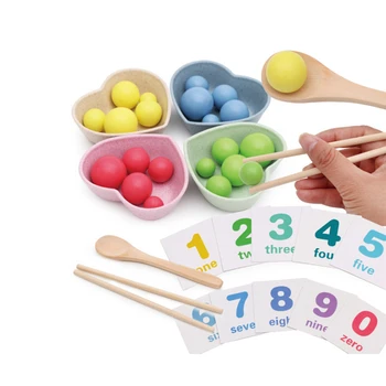 

Creative Skill Learn Montessori Toys For Children Practice How To Use Chopsticks Baby Early Learning Basic Life Skills Toys