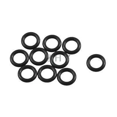 

10 Pcs Black Rubber Oil Filter O Ring Sealing Gaskets 6mm x 1.8mm