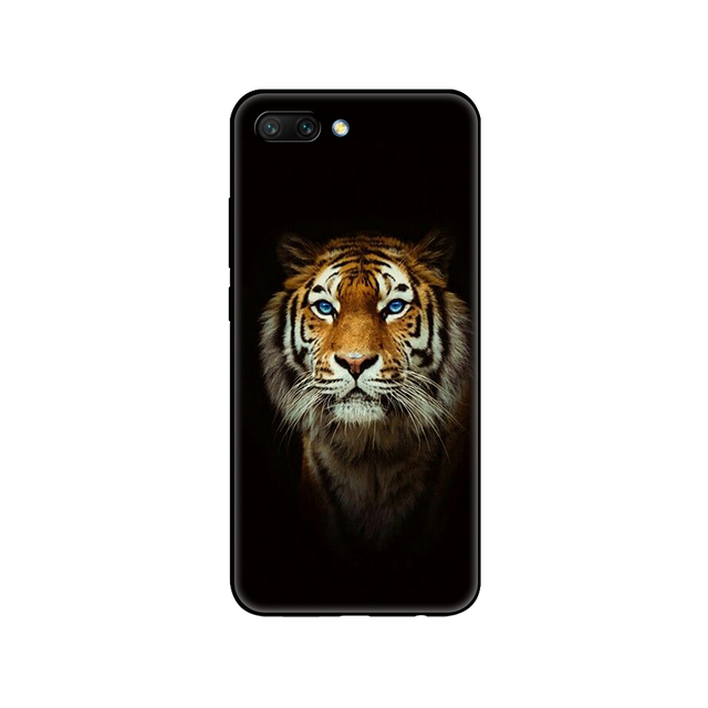 honor 10 case soft silicon tpu back phone cover for huawei honor 10 Case Etui protective printing coque black tpu case