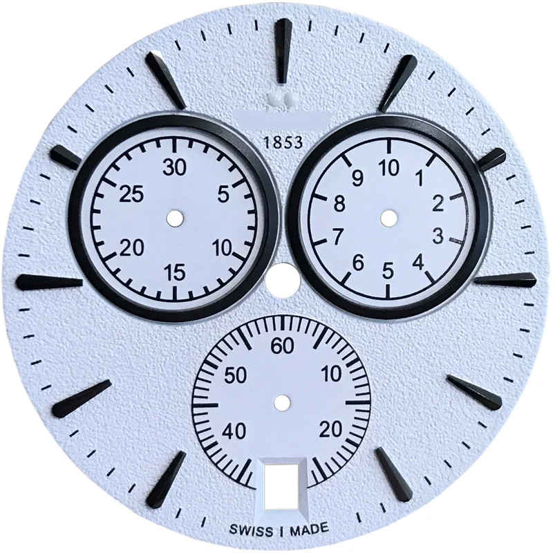33,1 мм Циферблат для часов T106417A Мужские кварцевые часы T106 текстовые часы аксессуары T106417 запасные части - Цвет: White black dial