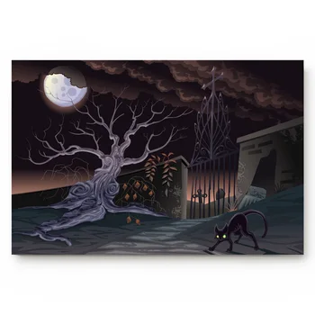 

Black Cat Outside The Door Door Mats Kitchen Floor Bath Entrance Rug Mat Absorbent Indoor Bathroom