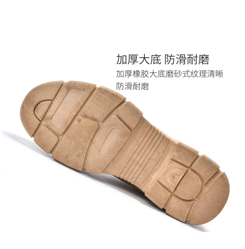 JINTOHO Leather Men Boots Winter Warm Snow Boots Men Winter Work Casual Shoes Sneakers High Top Rubber Ankle Boots 902