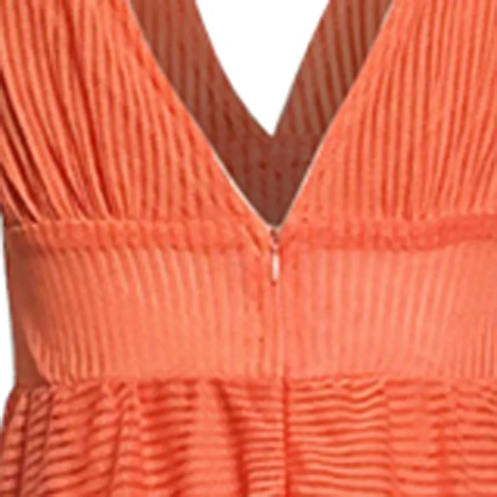Оранжевое длинное платье с глубоким v-образным вырезом, женское элегантное сексуальное осеннее платье с открытой спиной, женское вечернее платье, облегающее и расклешенное, Vestidos Femme
