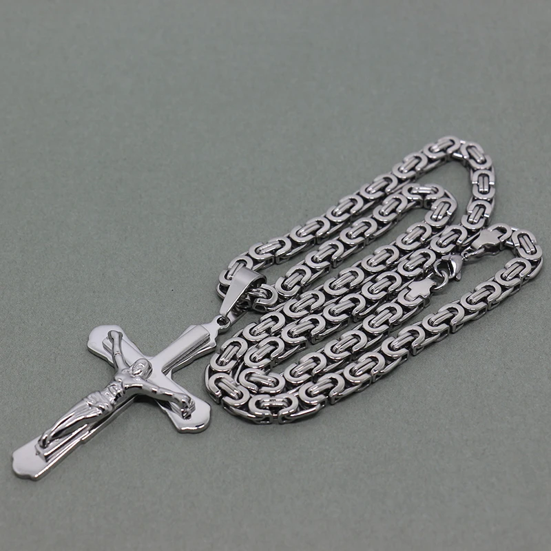 Новое поступление ожерелье с подвеской в виде Креста Иисуса византийский