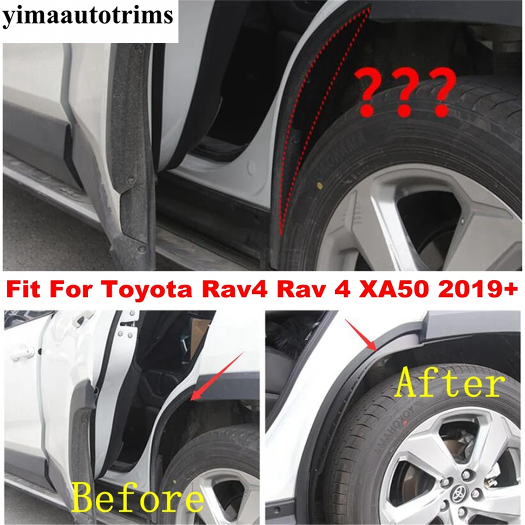 

Rear Wheel Eyebrow Mudguards Mud Splash Flaps Muds Fendercar Protector Surround Cover For TOYOTA RAV4 RAV 4 XA50 2019 - 2023