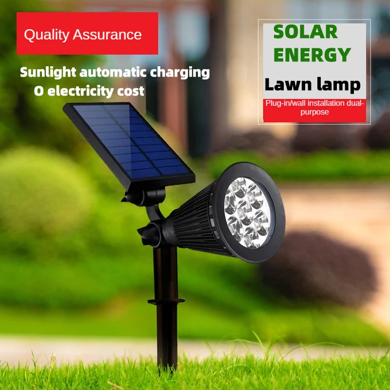 Solar Spotlights Outdoor Lights Small Spotlight Waterproof Lawn Iandscape Garden Street Villas Tree Lamp lampara solar | Лампы и