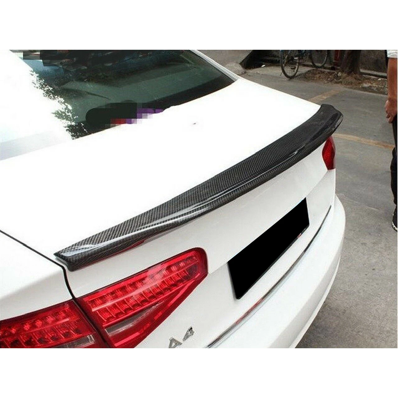 Для Audi A4 B9 Авто углеродное волокно спойлер заднего багажника, крыла для губ S4 Стиль
