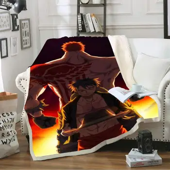 

Anime Character Blanket Custom Image 150x200cm Sherpa Fleece Blanket Sofa Warm Bed Throw Blanket Boys Blanket Home Throw Blanket
