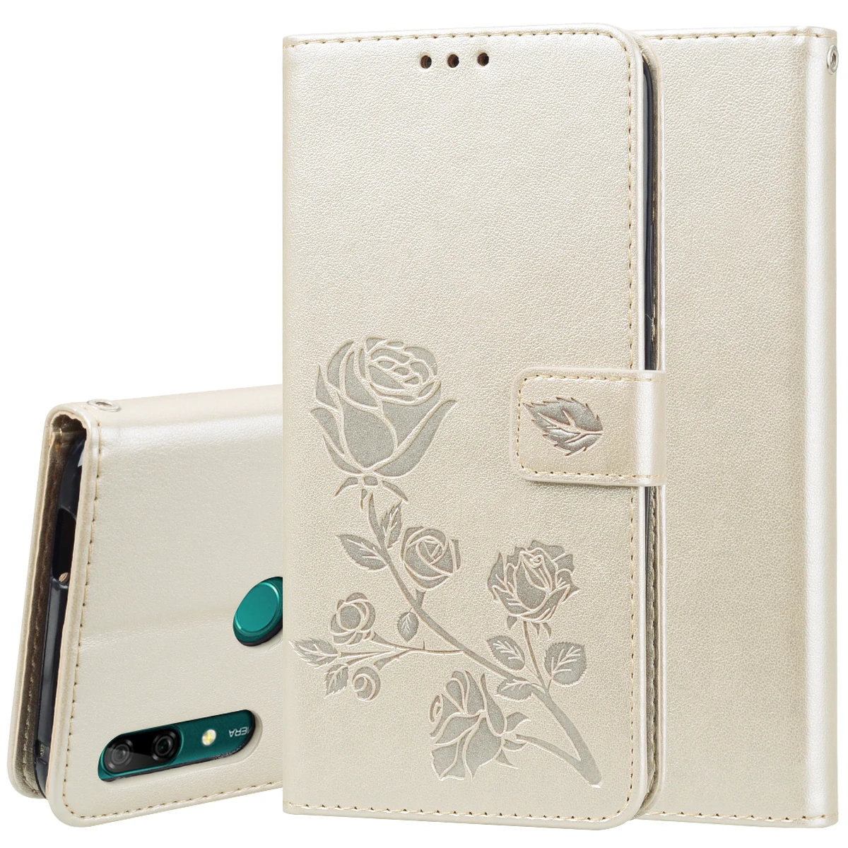 Для Fundas huawei P Smart Z чехол флип чехол 3D цветы Роскошный кожаный бумажник задний Чехол для телефона для Couqe huawei P Smart Z STK-LX1