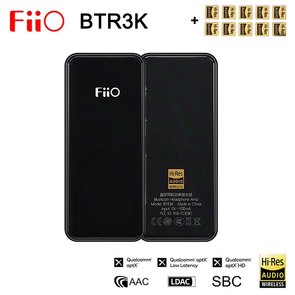 

Fiio BTR3K AK4377A *2 Balanced Bluetooth 5.0 Amp USB DAC,support LDAC/aptX HD lossless HiFi Codecs,Hands-free Calling,2.5/3.5mm