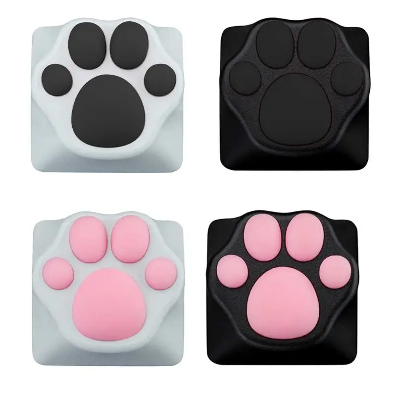  Personality Customized ABS Silicone Kitty Paw Artisan Cat Paws Pad Keyboard keyCaps for Cherry MX S