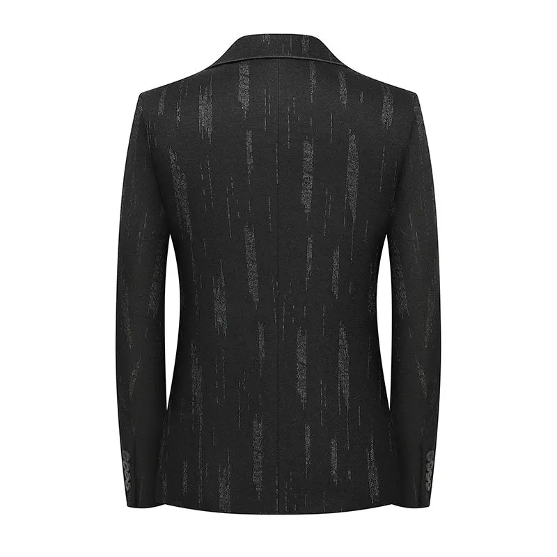 Europe Men Black Stripes Blazers Slim Fit Full Sleeve Blazer Jacket Male Smart Casual Business Suit Costume Fashion Wool Coat Europe Men Black Stripes Blazers Slim Fit Full Sleeve Blazer Jacket Male Smart Casual Business Suit Costume Fashion Wool Coat