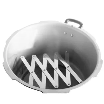 

Retractable Storage Rack Folding Kitchen Gadget Multi-function Stainless Steel Steaming Pot Rack SP99