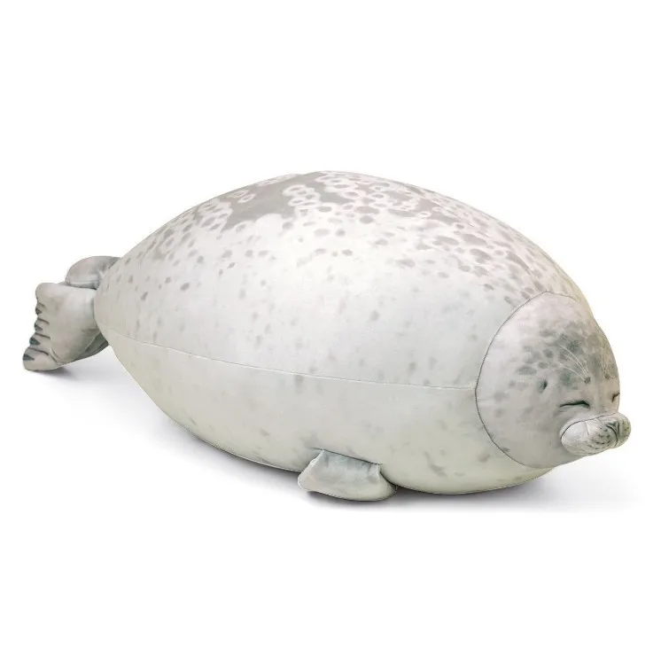 Милый морской Лев плюшевый игрушки 3D новинка Пледы Подушки мягкое уплотнение плюшевые новоселье вечерние подушки - Цвет: Черный