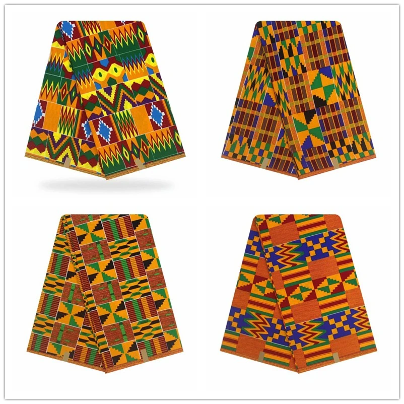 ESEWING Высококачественная африканская восковая ткань с принтом хлопок Анкара швейный материал для платья Анкара восковая ткань с принтом 6 ярдов