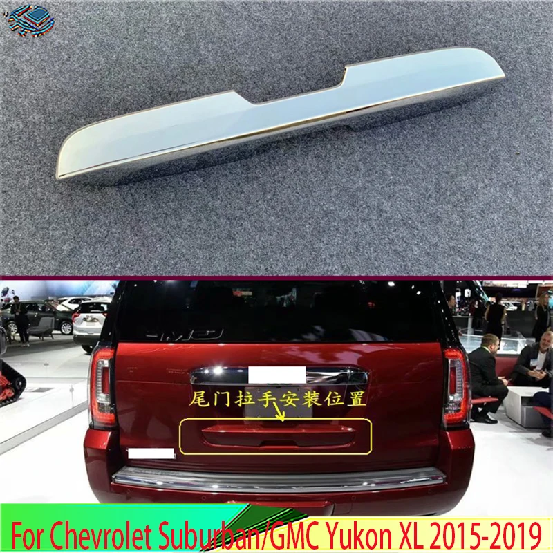 

Хромированная дверная ручка для багажника Chevrolet Suburban/GMC Yukon XL 2015-2019 из АБС-пластика