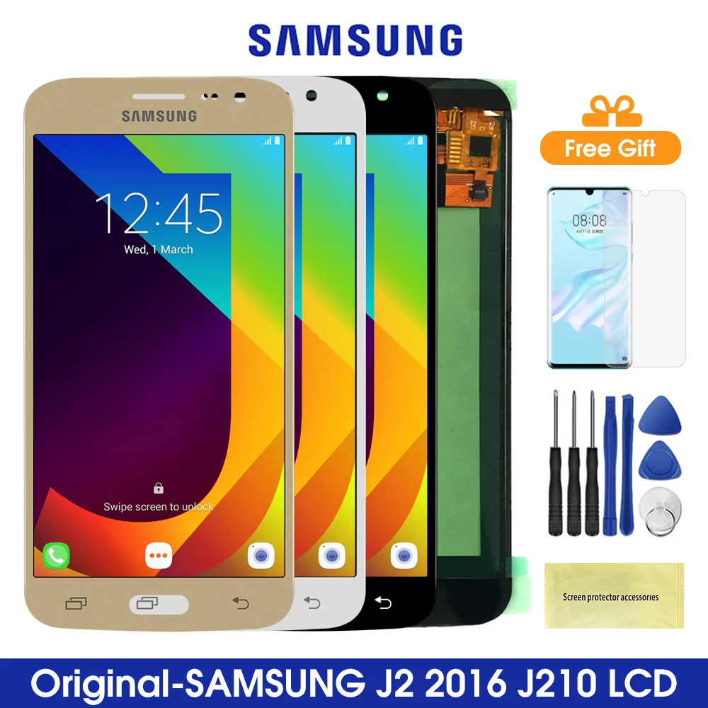 5 0 J210 Lcd Display For Samsung Galaxy J2 16 Lcd Display Touch Screen Digitizer Replacement For Samsung J210 Mobile Phone Lcd Screens Aliexpress