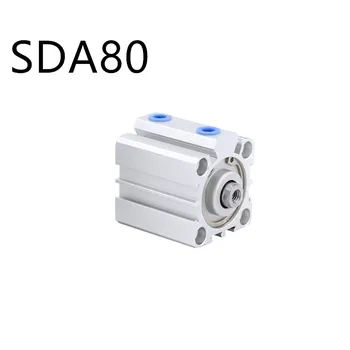 

Free shipping Thin cylinder SDA80 series 5mm to 100mm stroke aluminum alloy air cylinder Pneumatic components