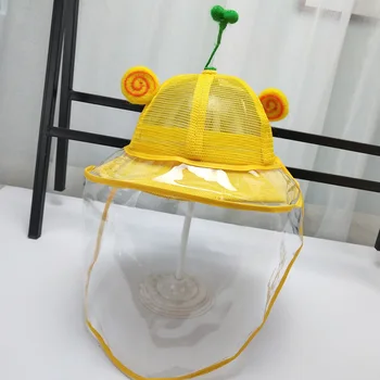 

Baby Summer Hat Anti-Droplet Saliva Anti-Virus Mask Safety Face Protection Proof Mask UV Protection Sun Hat
