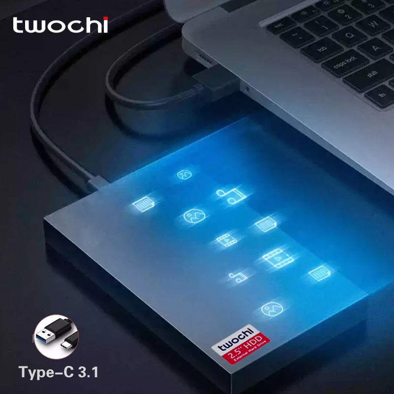 Tanio TWOCHI ''2TB Super zewnętrzny dysk twardy Type-c3.1