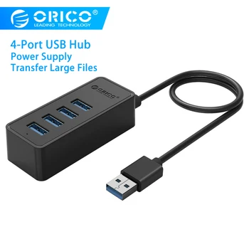 

Orico usb hub USB3.0 4-port Data Splitter Hub 4 Type-A USB Power Supply Reserved 5V Micro B Power usb port computer accessories