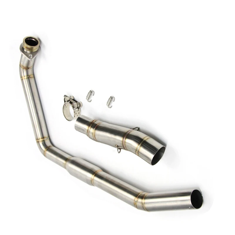 Slip On Motorcycle Exhaust Middle And Front Link Pipe Stainless Steel Exhaust System For Honda CBR300 Until 2017 - Image 3
