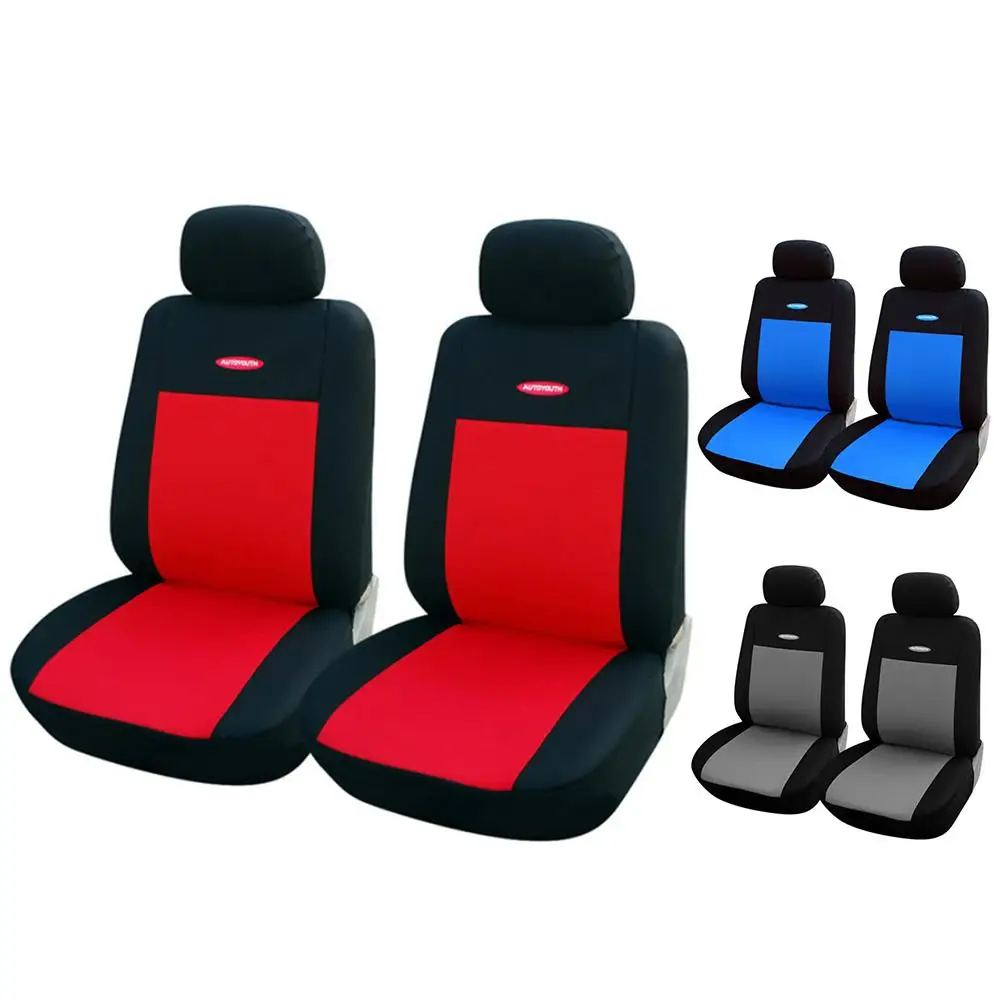 2 Pieces Set Universal Car Seat Covers Mesh Sponge Interior Accessories T Shirt Design Front Car Seat Cover For Car/Truck/Van