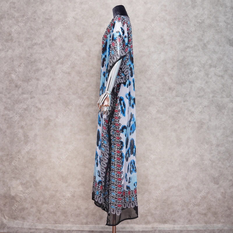 Пляжная шифоновая накидка Caftan парео для пляжа 2021 пляжная одежда оверсайз бикини