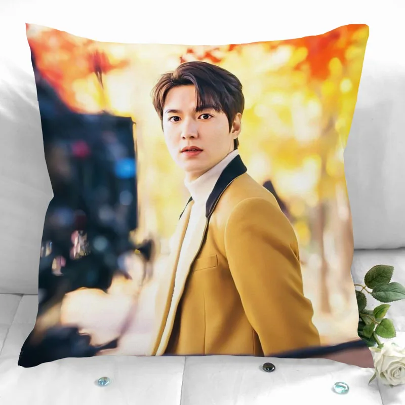 

New Custom Lee Min Ho Pillowcases Printed Square Pillowcase Home Decorative Zipper Pillow Cover 35X35cm40X40cm(One Side)