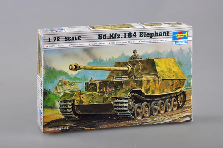 

Трубач 07204 1/72 Пособия по немецкому языку Sd.Kfz.184 Слон также принтом «Тигр», «P Танк модель TH05684-SMT6