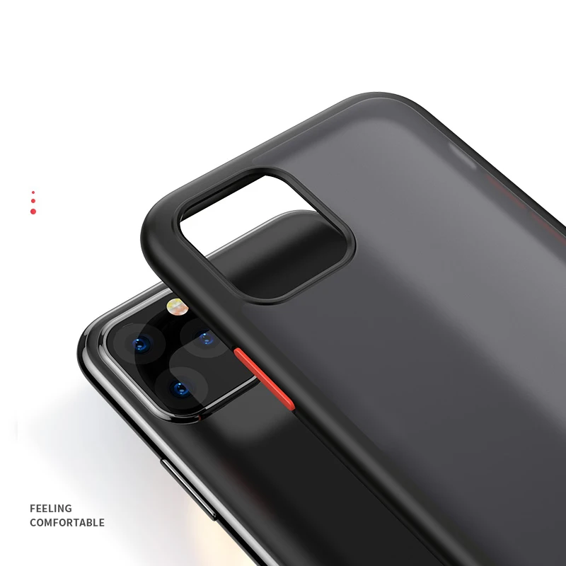 Joyroom PC+ TPU+ материал для процесса впрыска топлива двойная защита от столкновений Жесткий матовый защитный чехол для IPhone11