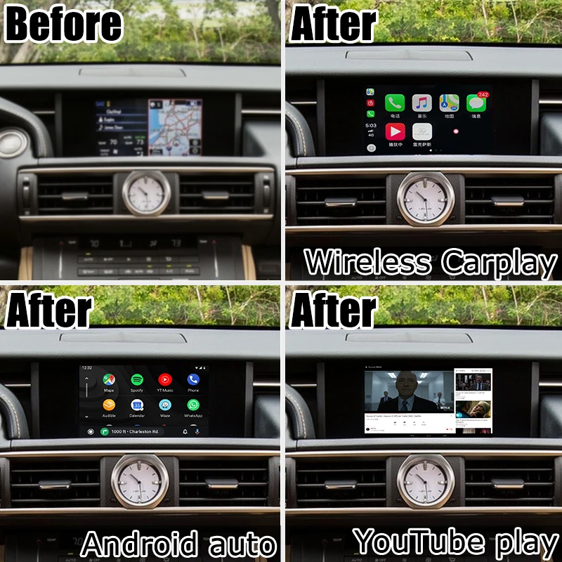 Android / Carplay навигационная коробка для Lexus RCF RC300h RC200t RC300 2013 2020 видеоинтерфейс 7/10 25